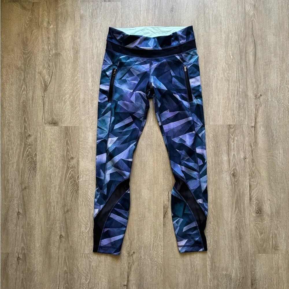 Lululemon Speed Crop In Pretty Prism Multi Black 4